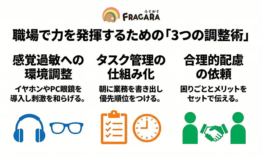 ASDの方が職場で力を発揮するための3つの調整術