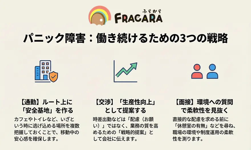 パニック障害で働き続けるための3つの戦略